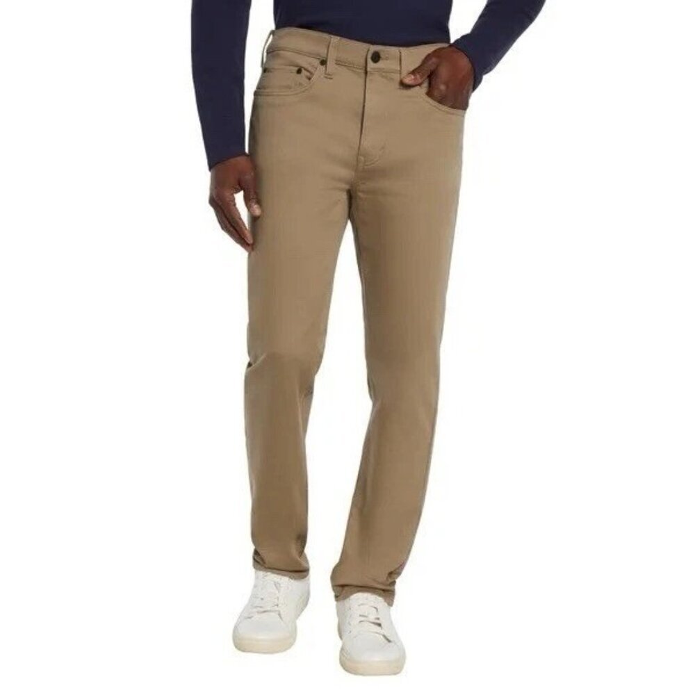 Banana Republic Men's 40x30 5 Pocket Mens Tan Pants Cotton Spandex Blend L1407